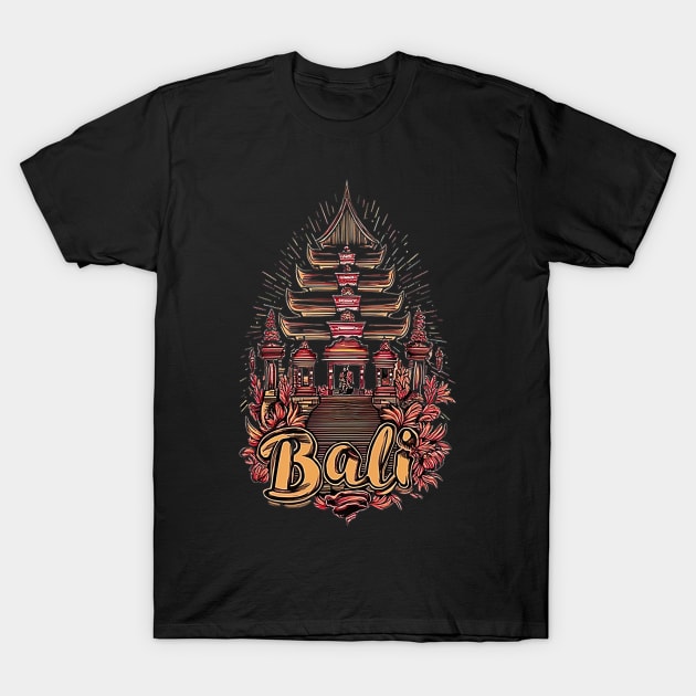 Bali Island Indonesia T-Shirt by likbatonboot